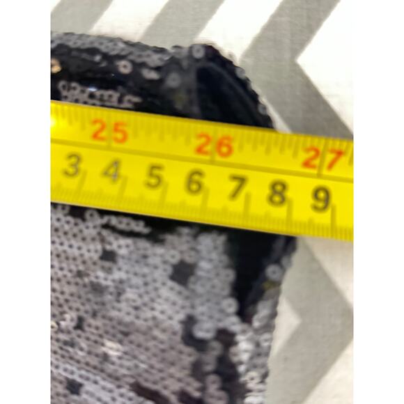 Guess by Marciano S Black Sequin Batwing Dolman Sleeve Blouse - Picture 2 of 7